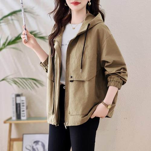 休闲百搭版尚短款套ZYI1911W女新款春秋小个子时洋气韩宽松夹外克