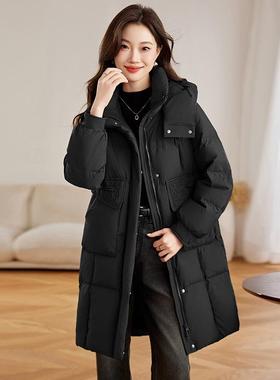中长款羽绒服季年新款冬今流行爆ZWEI6105时款尚洋气小个子妈年妈
