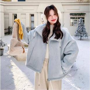 立皮领摆下抽绳仿一b06 AW1毛体