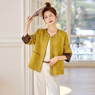高春级感夹改良新气质ZYI1919W唐装 中式 时尚 新款 国风外套克女年装