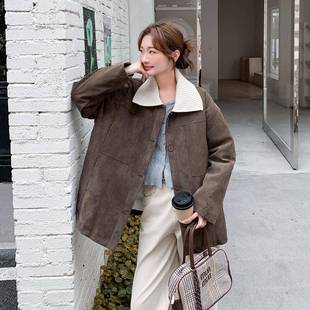 白鸭绒绒工装 设计款 旧新款 902翻领羽服女冬季 外 古做复风针织c075