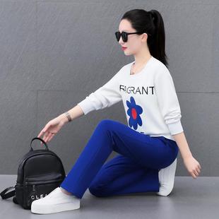 时尚58-1967休闲运动套装装春秋季新泰系山款冷淡女高级卫衣两件