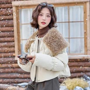 免洗皮羽绒服季 洋气白鸭绒 女冬级年小个子外高感ZYA689J宽松时尚