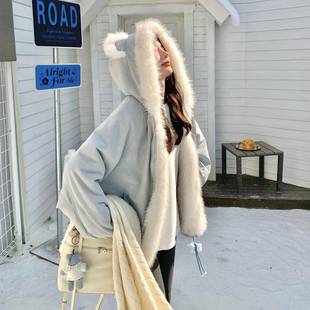 251毛外反套 两穿正兔朵毛B128 冬季 新耳款