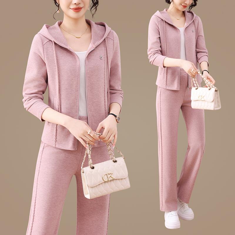 高动档运两套洋装春秋女新款时尚气减龄连96657975帽卫衣跑步休闲