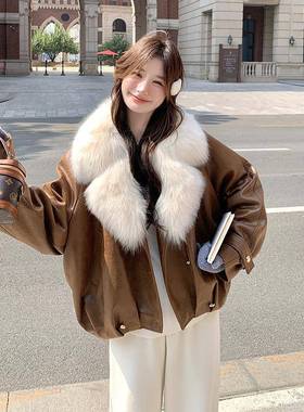 新款体内鸭绒白仿C161-689皮毛一胆外套