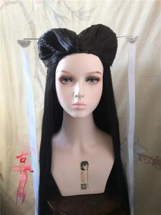 古风轩古装小龙女头饰电视剧同款cos假发发簪子发饰古装可定手钩