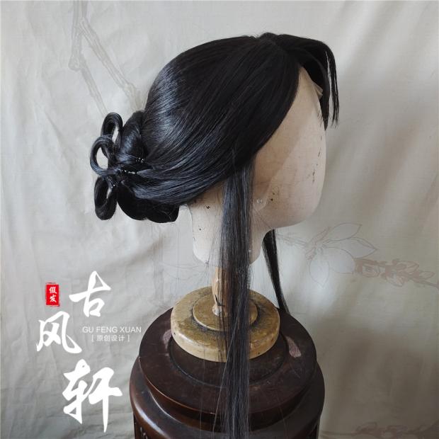 古风轩假发女款古装蕾丝手勾包邮虞美人碧蓝档案前手钩定制