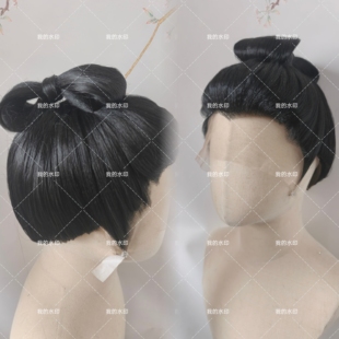 古风轩假发高颅顶蝴蝶发髻古装汉服cos可订制三国机密曹丕游戏