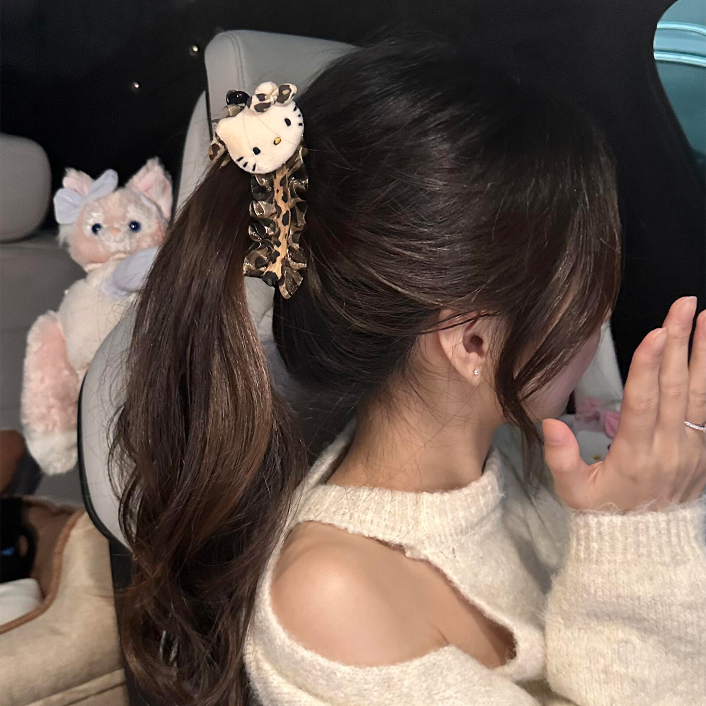 新款~可爱风ab面kt猫香蕉夹