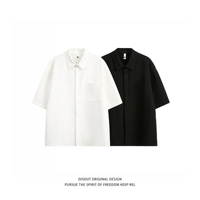 美式休闲上衣潮牌翻领衬衣外套