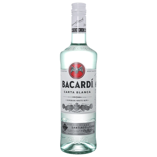 御玖轩洋酒 百加得白朗姆酒750ml 莫吉托调酒烘焙 mojito鸡尾酒