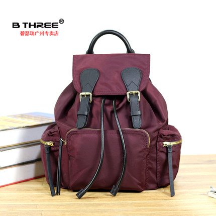 碧瑟瑞BTHREE新款正品轻便尼龙防水双肩包背包ins超火布包