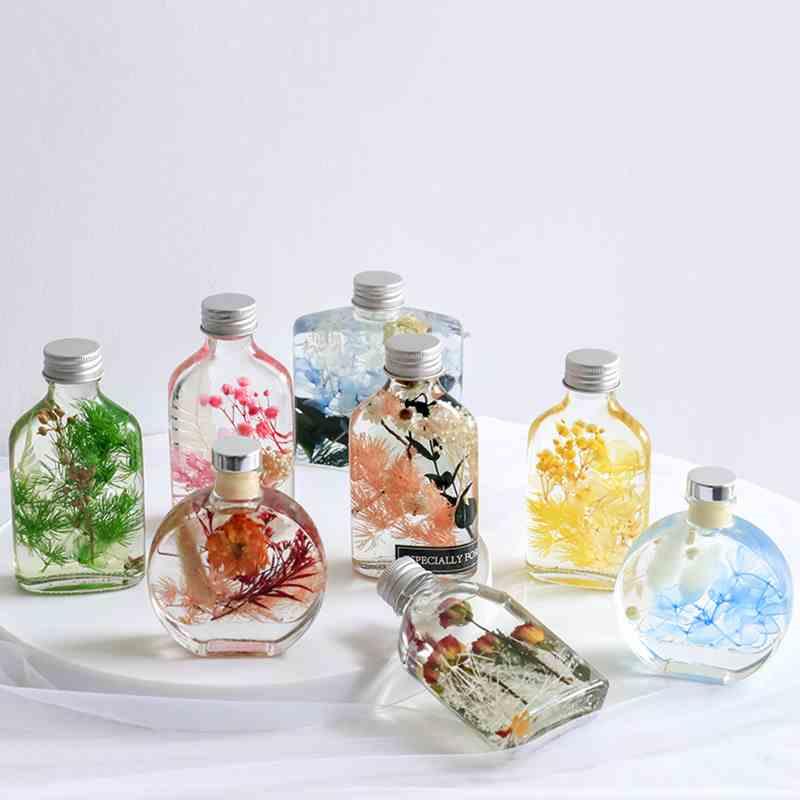 母亲节手工制作花艺沙龙活动保鲜油浮游瓶diy永生花浮游花材料包