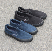 外贸日单低帮套脚一脚蹬绒面时尚 蓝女鞋 甲板鞋 6.5特价 帆布鞋