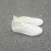 满满2双 低帮系带透气网眼休闲平底男帆布鞋 包邮 10.12瑕疵男士