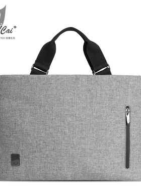 cai时尚男士包包手拿律师公文包惠普14寸电脑包韩版商务手提包男