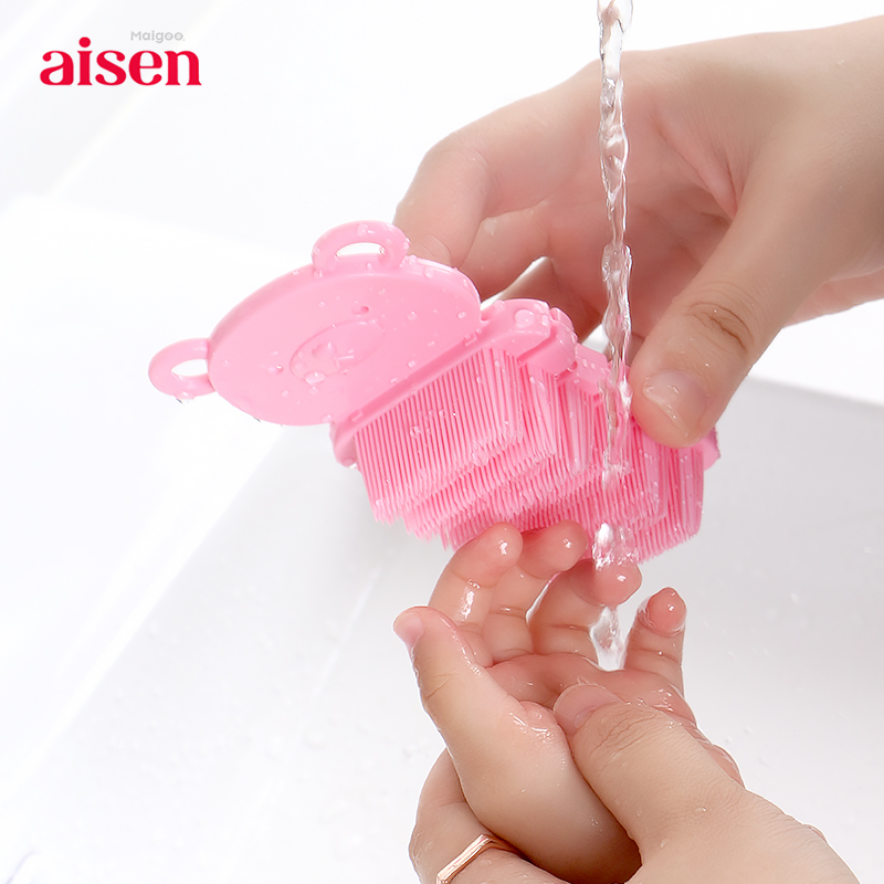 aisen日本指甲可弯曲污垢洗手刷