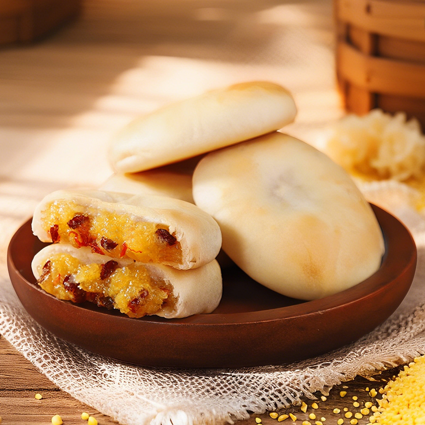 银耳小米山药饼中式糕点心