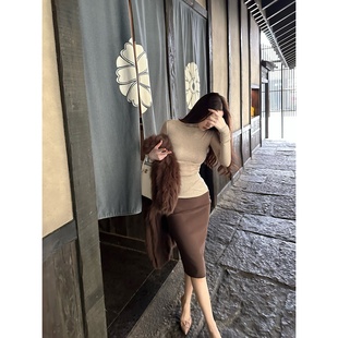 韩女美拉德高腰修身 腰臀比美人 zhazha 中长裙包臀半身裙 Dear