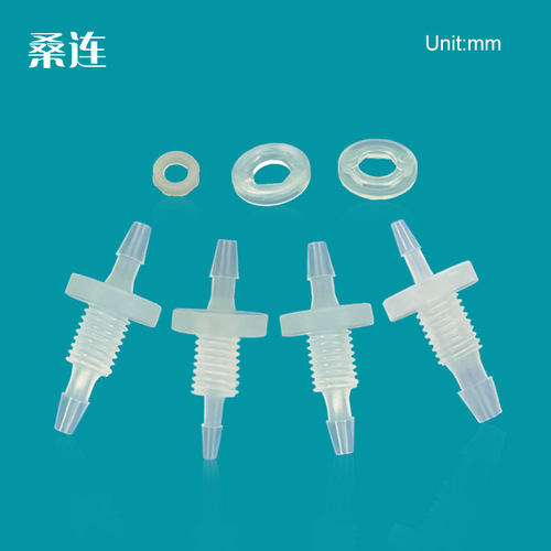 1/4-28unf过墙穿板接头变径等径带螺纹过板接胶管接头 耐腐蚀