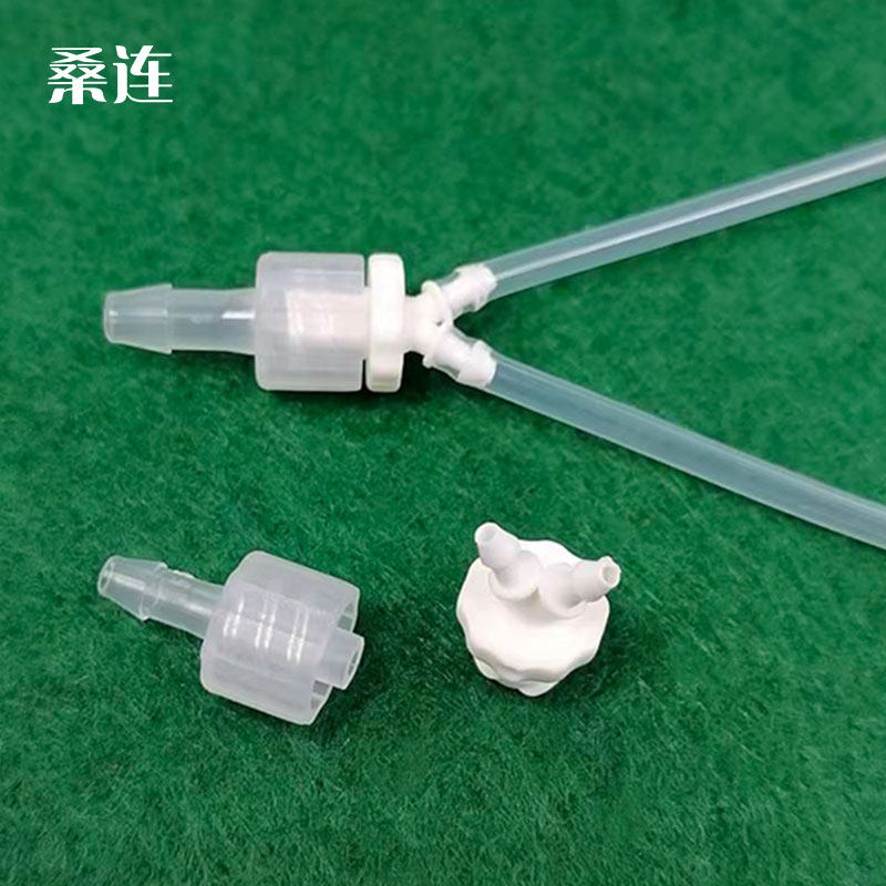 多款组合luer鲁尔转y型三通 小型耐腐蚀透明塑料活接对拧接头2mm