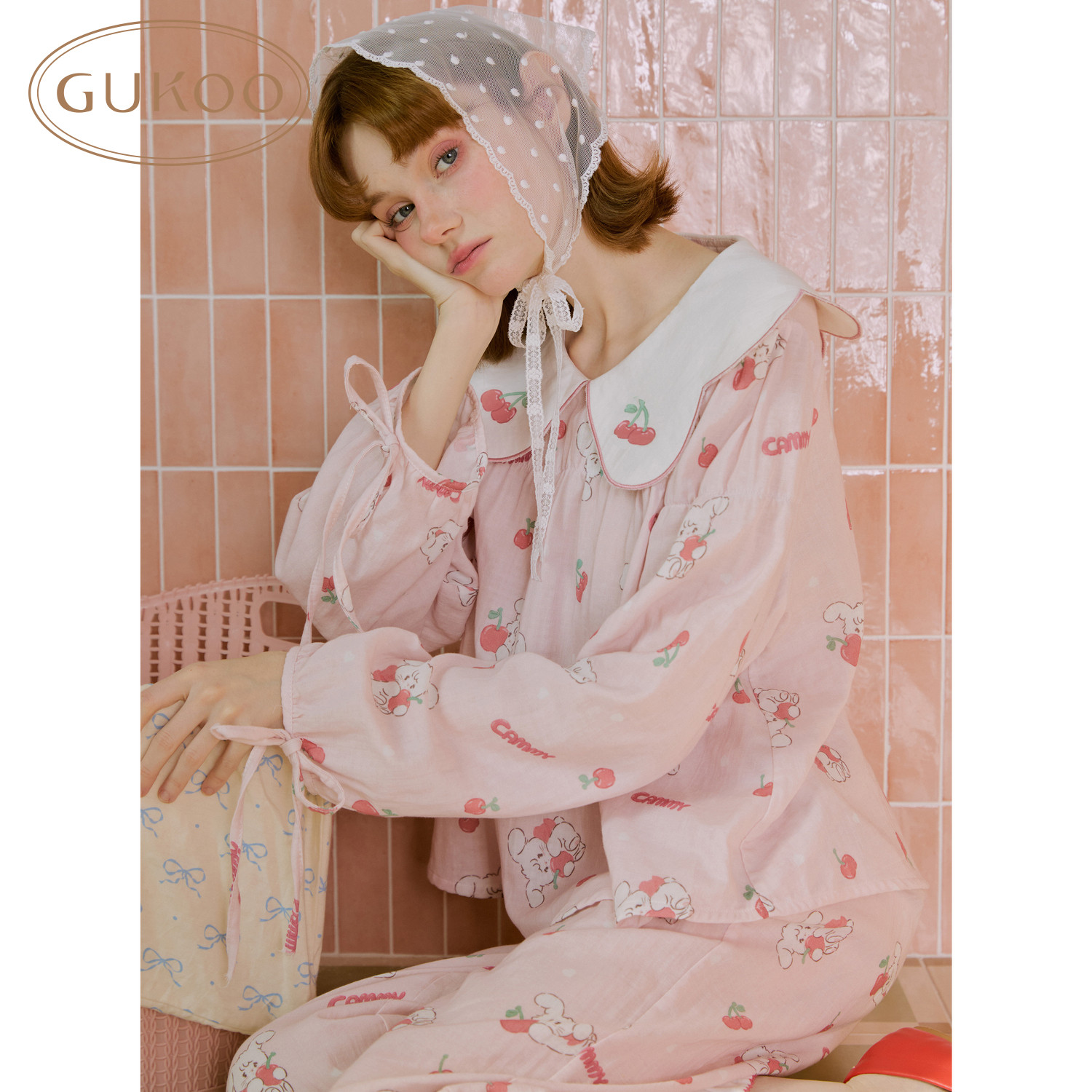 ���ڲ�����mikko��ӡŮ��װ S Gukoo/���ǳ���˯��Ů����mikko�����¿�޿ɰ�Ůʿ�Ҿӷ���װA 219Ԫ