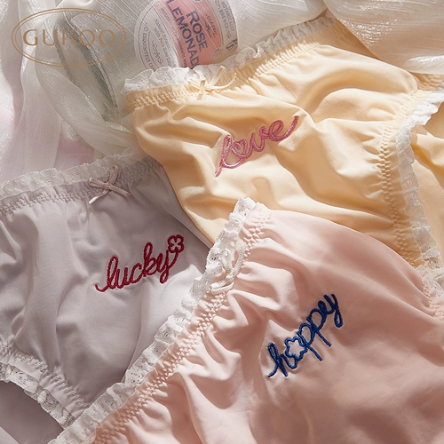 Нижнее белье, цветные штаны, хлопковые трусы