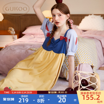 Gukoo/果壳夏季新款公主风家居服