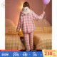Gukoo 半边绒保暖女士家居服套装 果壳睡衣女冬季 mikko联名新款
