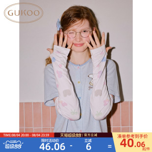 Gukoo/果壳卡通冰袖女2026年新款夏季凉感物理防晒加长宽松袖套