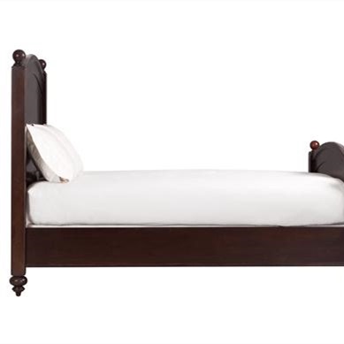 Harbor直销美式实木床简约复胡桃主卧house双人床实木大床床头柜