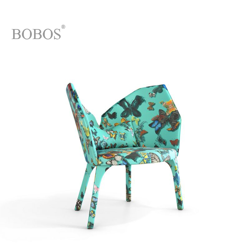 bobos蝴蝶布艺款休闲椅