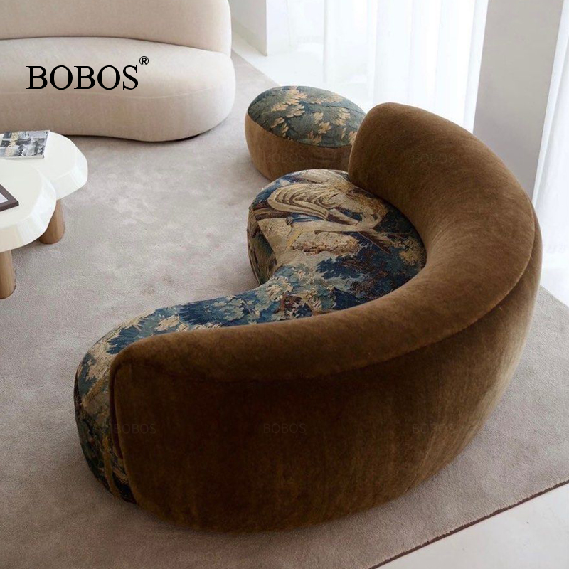 bobos中古花纹布艺沙发