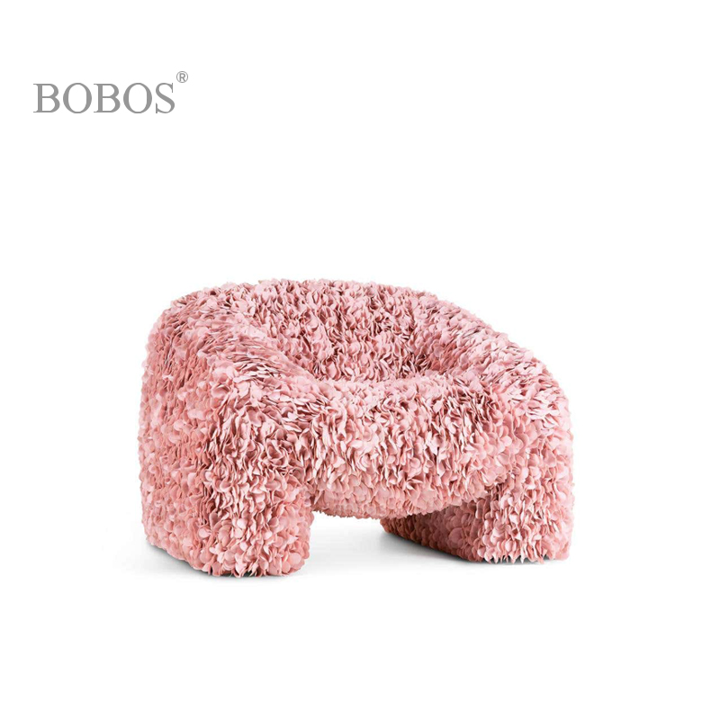 花瓣设计布艺艺术沙发椅