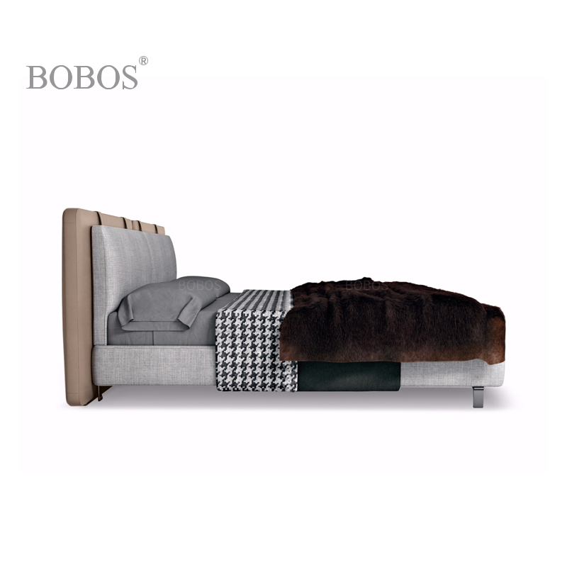 bobos意式极简布艺2人床
