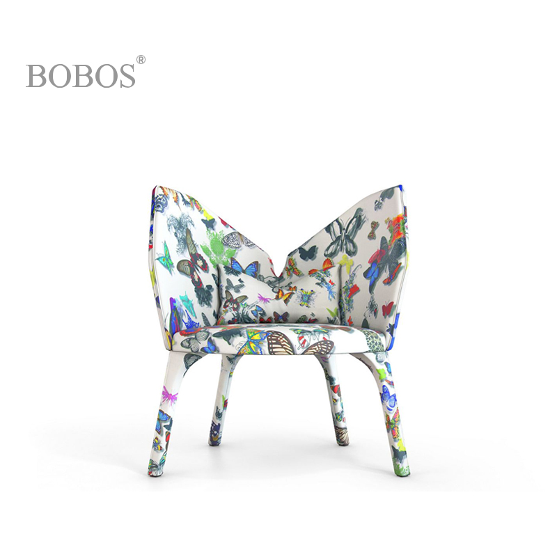 bobos蝴蝶布艺款休闲椅