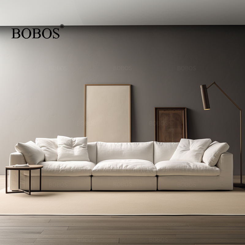 bobos意式极简柔软布艺沙发