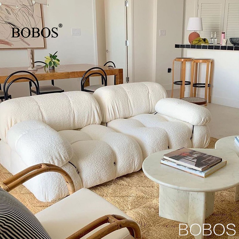 中古模块化ins风白色网红布艺