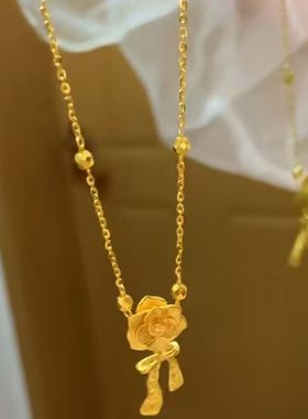 网红爆款在逃公主蝴蝶结项链女款