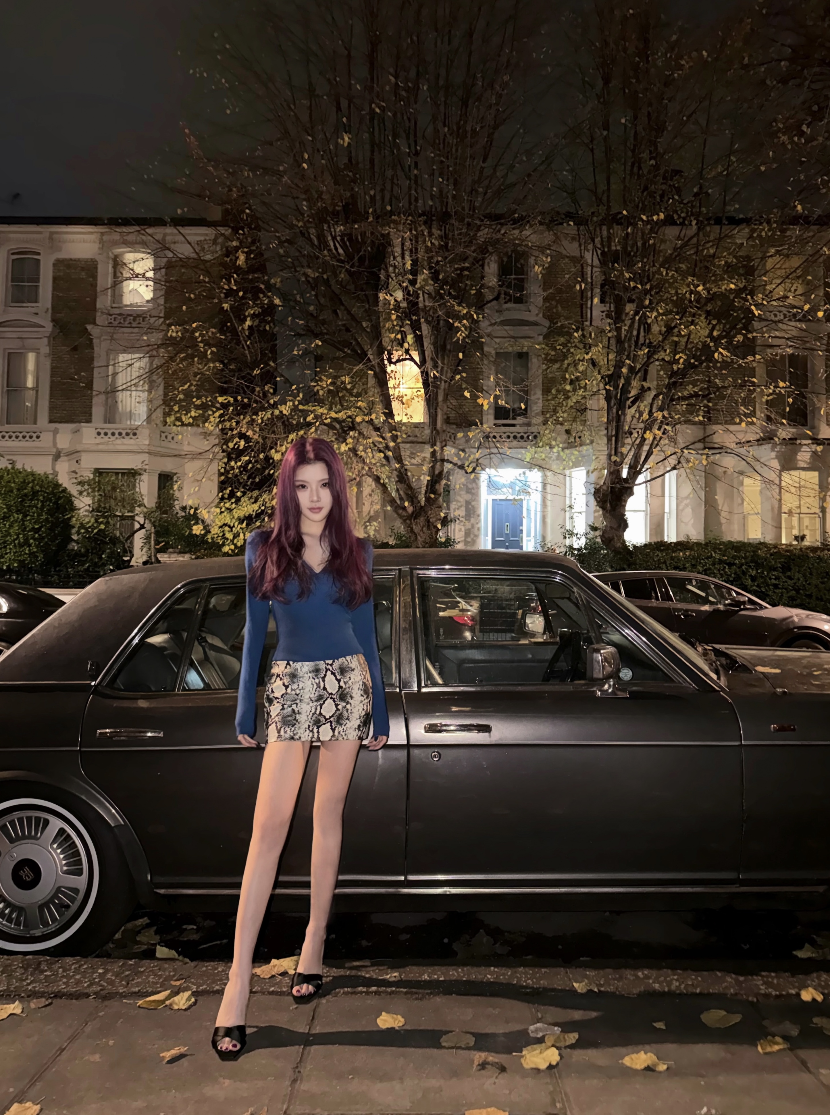 夏媛原创 美人当如蛇 性感蛇纹半身裙