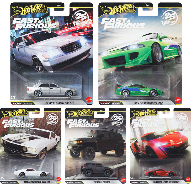 thumbnail for [in Stock] Hot Wheels Car Culture Fast and Furious Mitsubishi Mercedes-Benz Toyota Hnw46