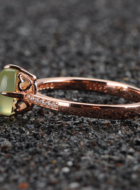 寻她女葡萄石原创纯净体戒指