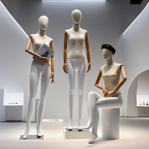 高档组合女全身橱窗展示全身模特