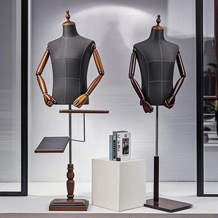 服装店模特道具男士全身人台半身西装礼服橱窗假人体模特展示衣架