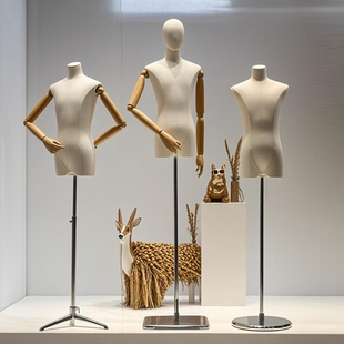 大童装店青少年儿童模特道具半身人偶人台男女衣服模特展示架全身