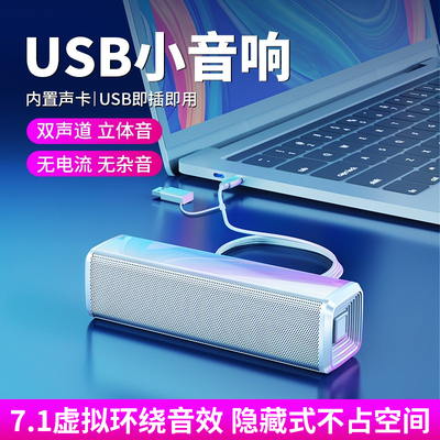 电脑音响usb接口迷你小音箱
