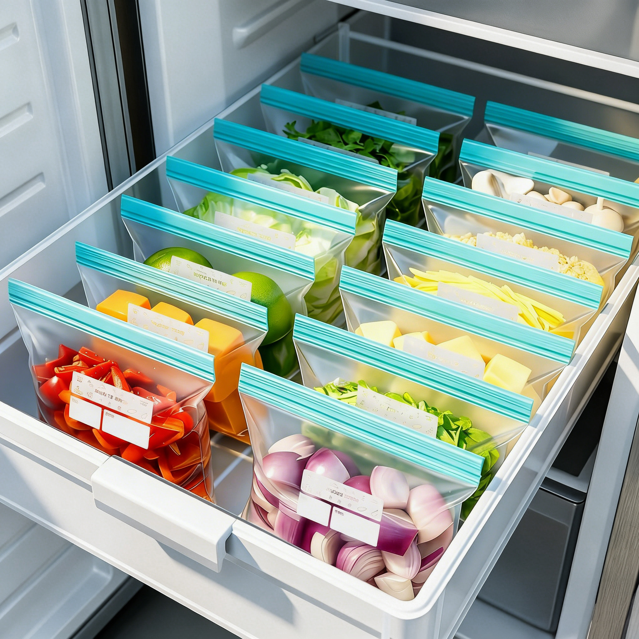 佳帮手食品级保鲜袋家用冰箱冷冻专用塑封袋带封口自封分装密封袋