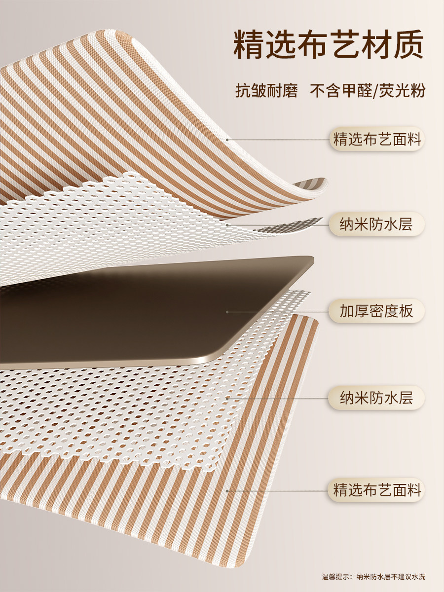 최고의 도우미 의류 보관 상자 홈 서랍 옷장 계층화 된 유물 의류 바지 보관 바구니 패브릭 정리 상자