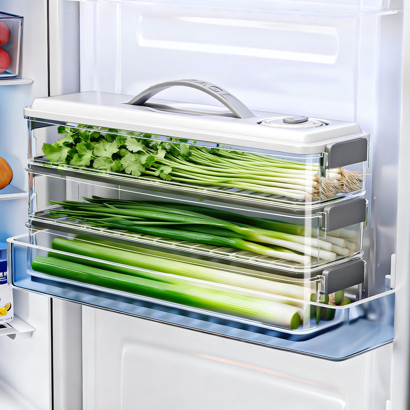 【食品级材质】冰箱侧门收纳盒